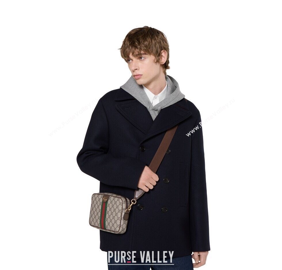 Gucci Mens Ophidia small crossbody bag in gg canvas 2025 839155 (DLH-251124132)