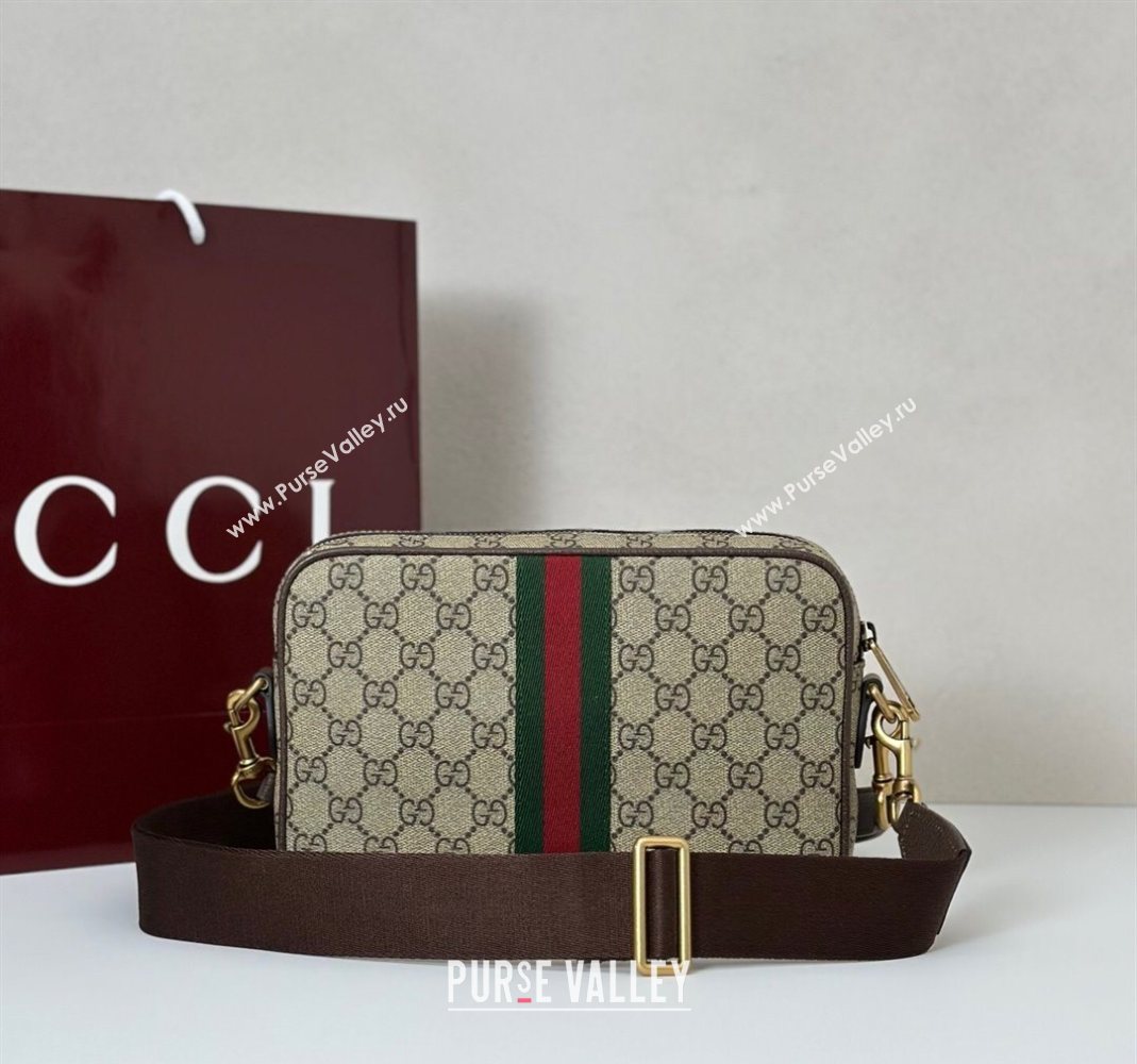 Gucci Mens Ophidia small crossbody bag in gg canvas 2025 839155 (DLH-251124132)