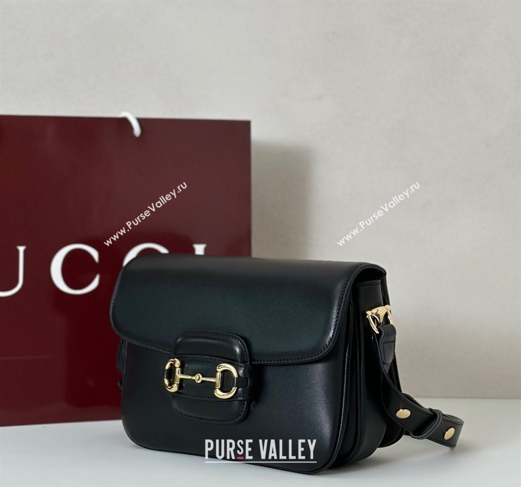 Gucci Horsebit 1955 Aura small shoulder bag in Leather Black 2025 847063 (DLH-251124082)