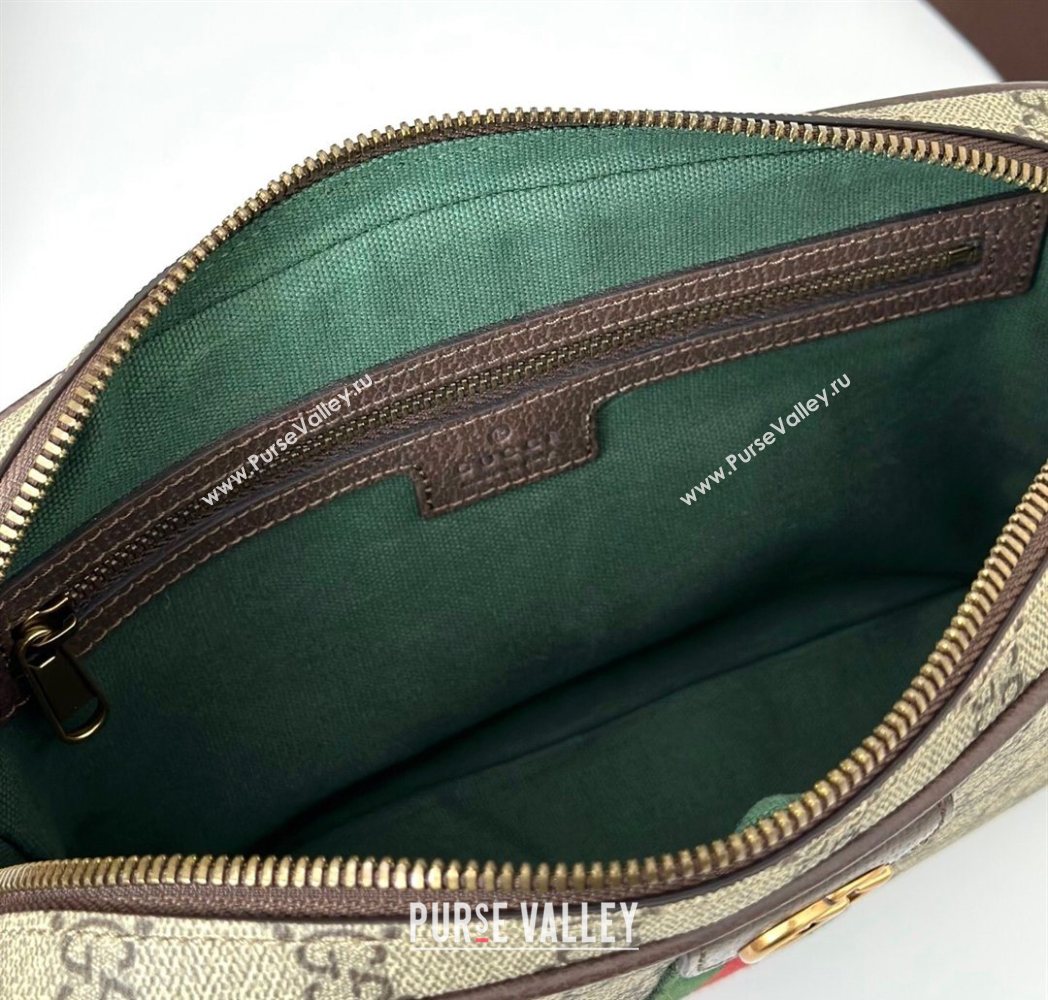 Gucci Mens Ophidia small crossbody bag in gg canvas Beige/Brown 2025 839155 (DLH-251124132)