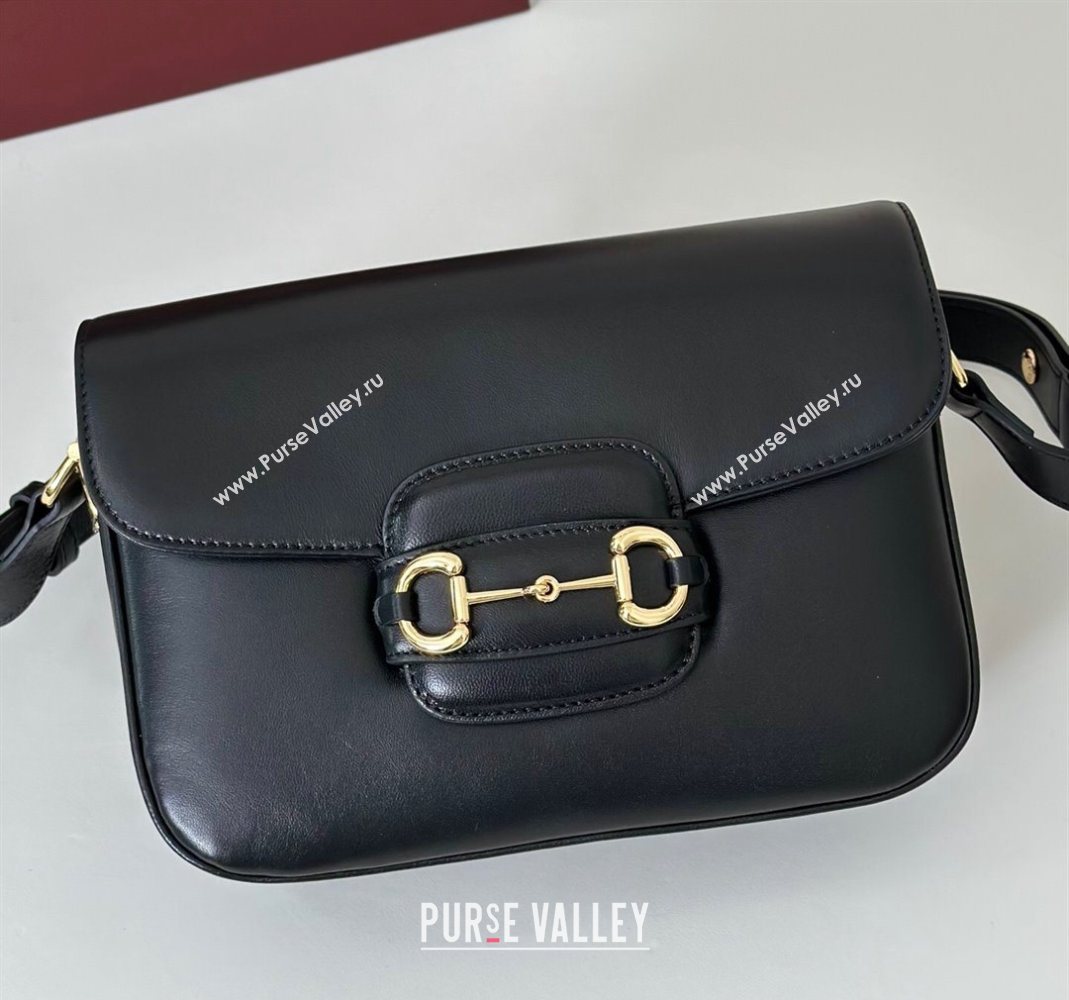 Gucci Horsebit 1955 Aura small shoulder bag in Leather Black 2025 847063 (DLH-251124082)