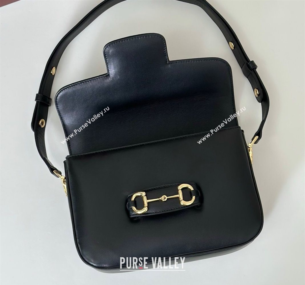 Gucci Horsebit 1955 Aura small shoulder bag in Leather Black 2025 847063 (DLH-251124082)