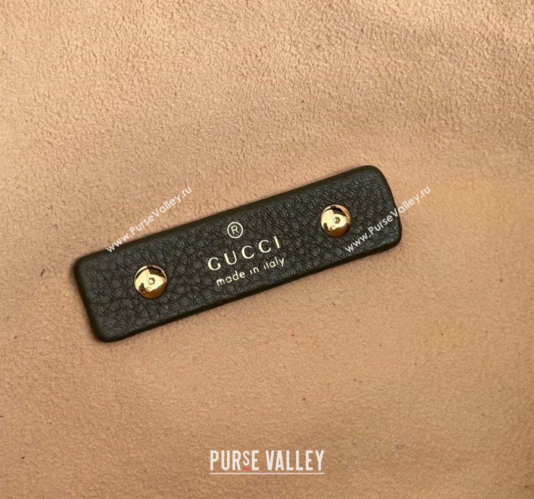 Gucci Softbit Leather Maxi Shoulder Bag with Oversized Half Horsebit Khaki 2025 837466 (DLH-251124107)