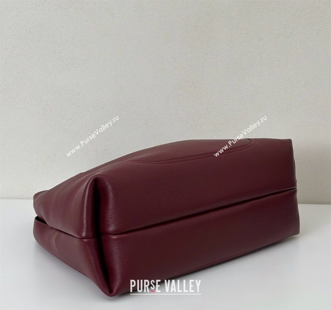 Gucci Softbit Leather Maxi Shoulder Bag with Oversized Half Horsebit Ancora Red 2025 837466 (DLH-251124109)