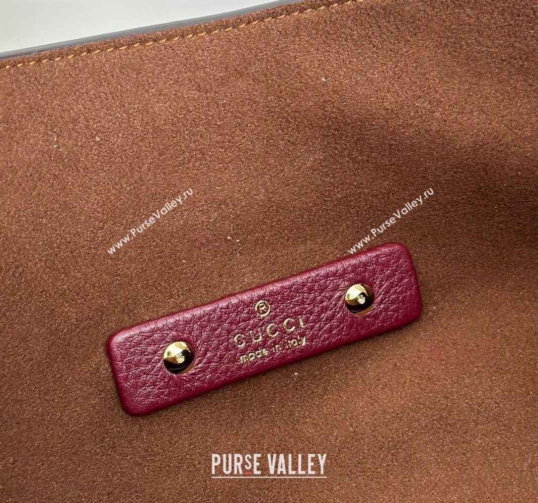 Gucci Softbit Leather Maxi Shoulder Bag with Oversized Half Horsebit Ancora Red 2025 837466 (DLH-251124109)