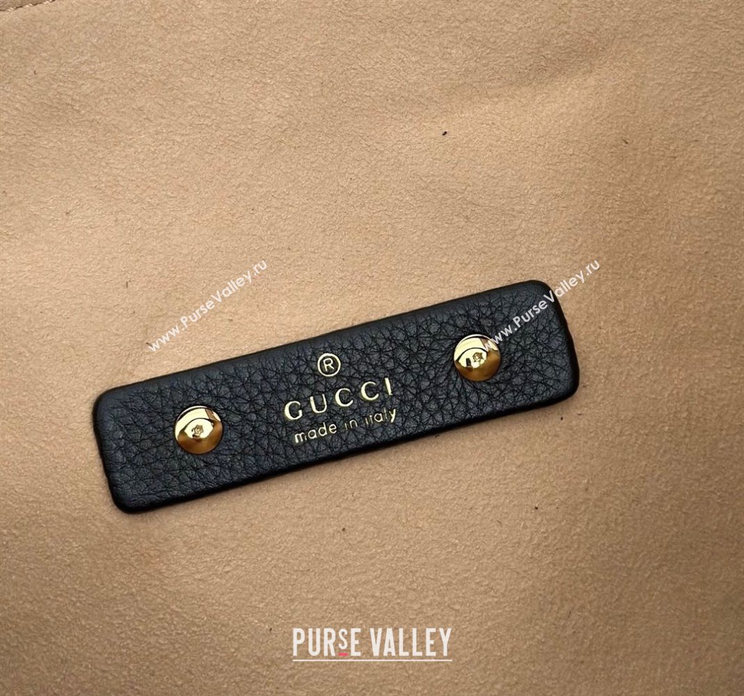 Gucci Softbit Leather Maxi Shoulder Bag with Oversized Half Horsebit Black 2025 837466 (DLH-251124110)