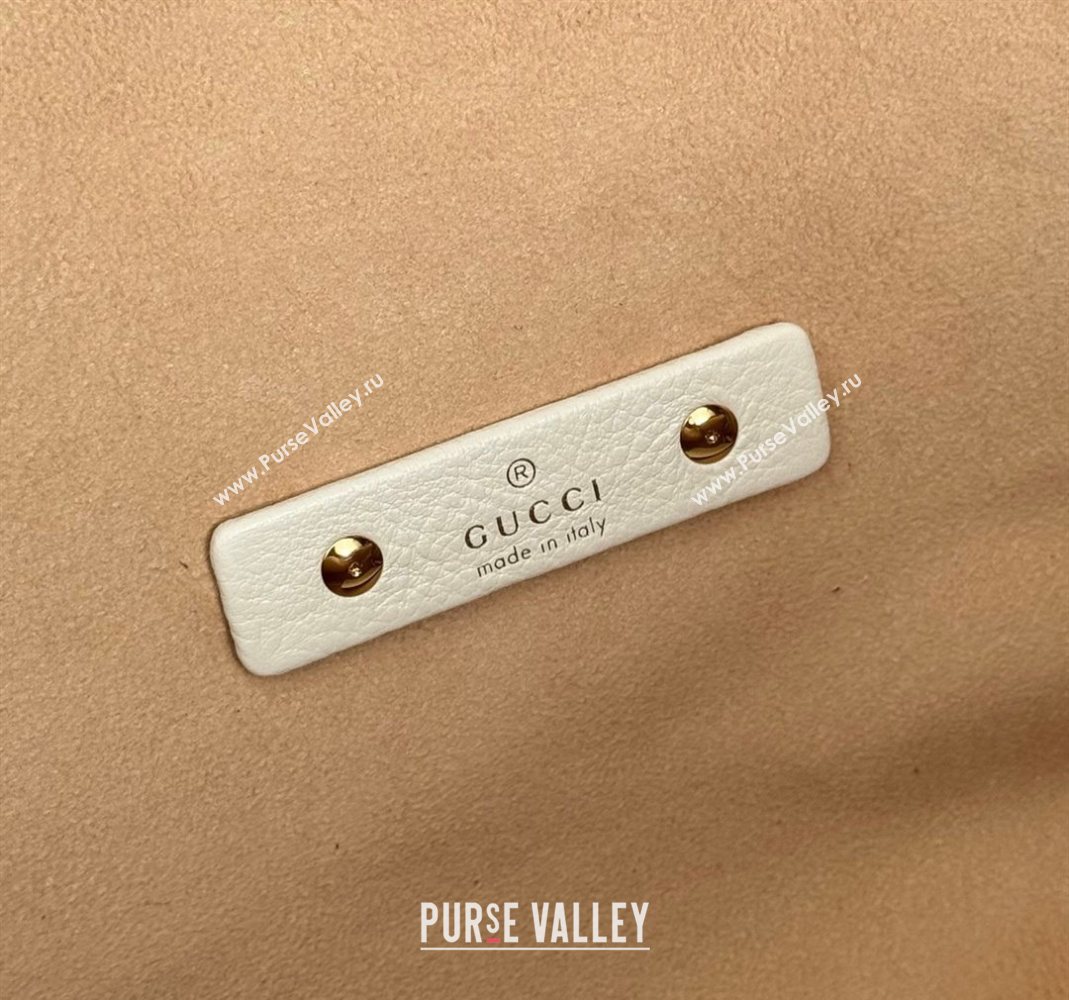 Gucci Softbit Leather Maxi Shoulder Bag with Oversized Half Horsebit White 2025 837466 (DLH-251124112)