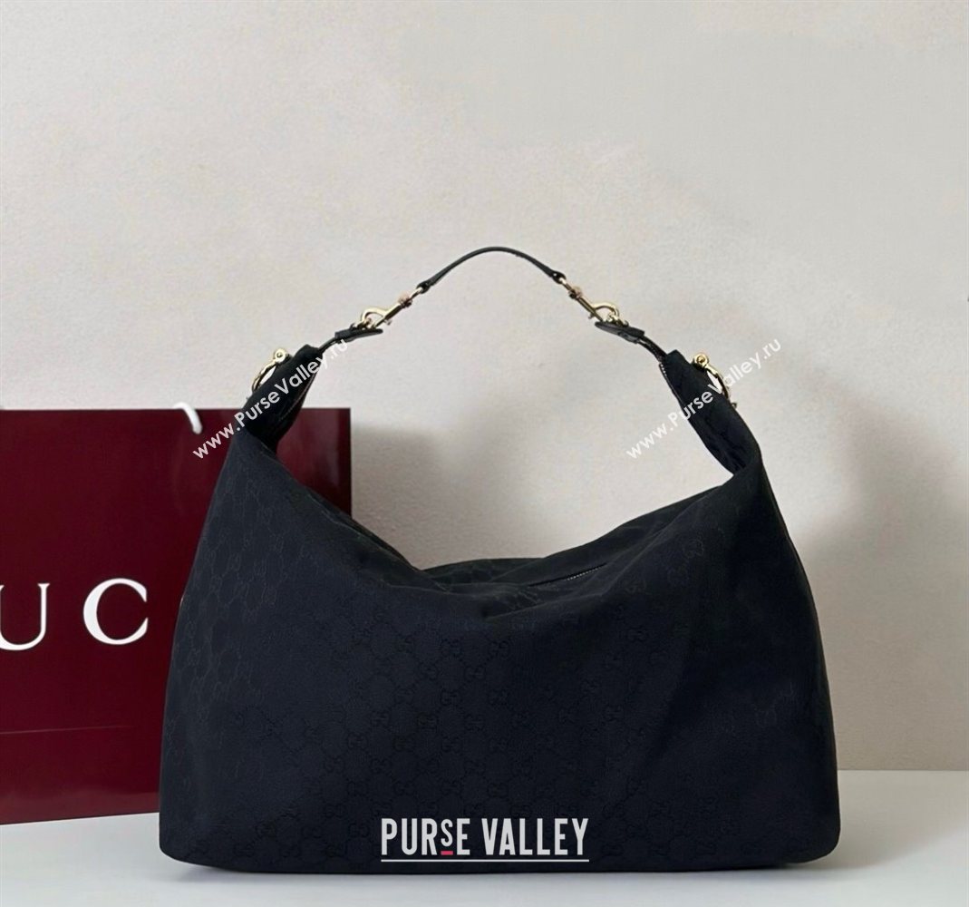 Gucci GG Canvas Shoulder Bag Black 2025 864485 (DLH-251125014)