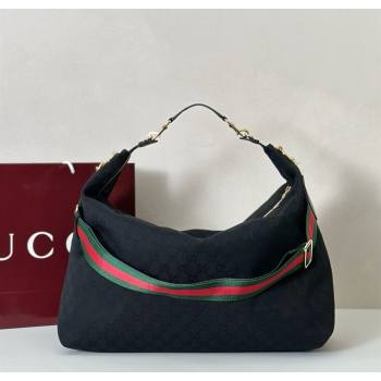 Gucci GG Canvas Shoulder Bag Black 2025 864485 (DLH-251125014)