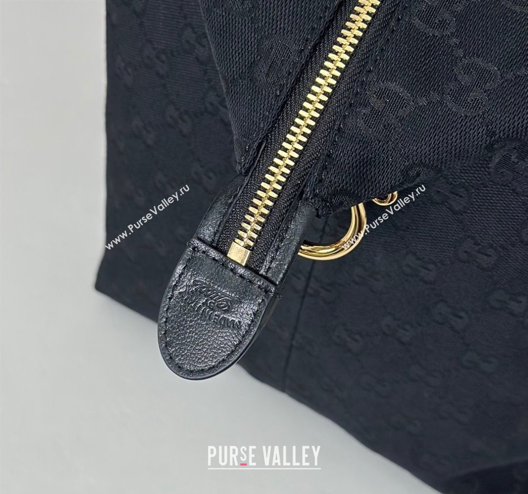 Gucci GG Canvas Shoulder Bag Black 2025 864485 (DLH-251125014)