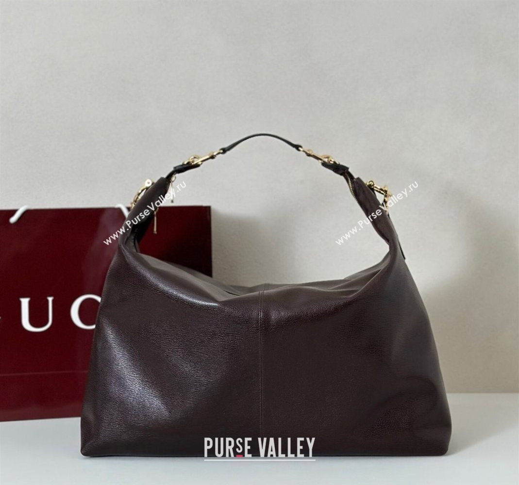 Gucci Leather Shoulder Bag Brown 2025 864485 (DLH-251125016)