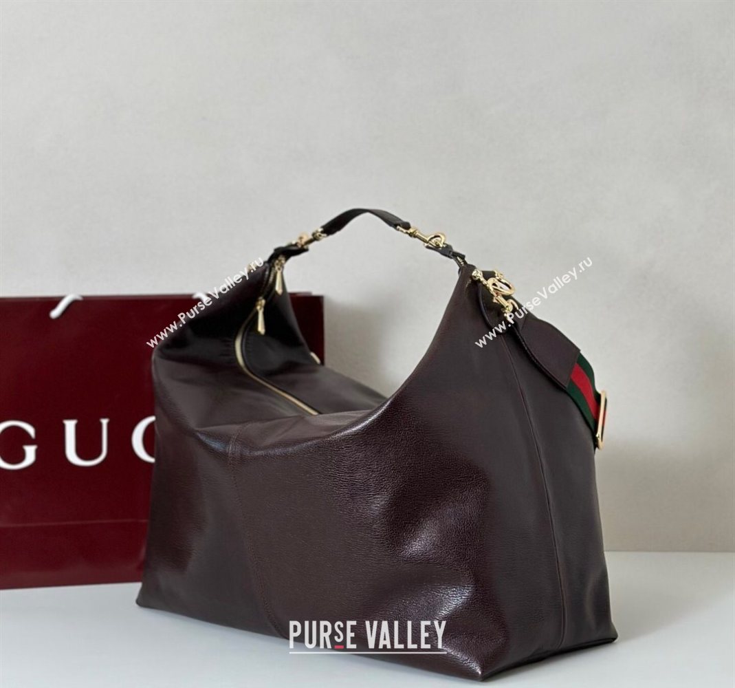 Gucci Leather Shoulder Bag Brown 2025 864485 (DLH-251125016)