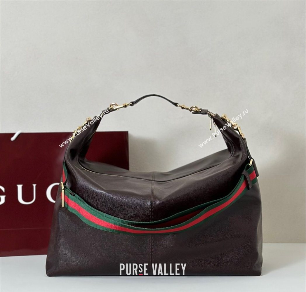Gucci Leather Shoulder Bag Brown 2025 864485 (DLH-251125016)