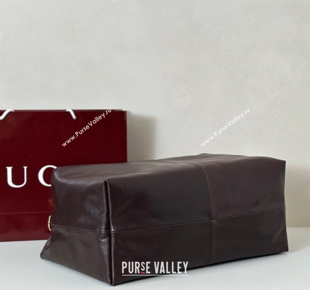 Gucci Leather Shoulder Bag Brown 2025 864485 (DLH-251125016)