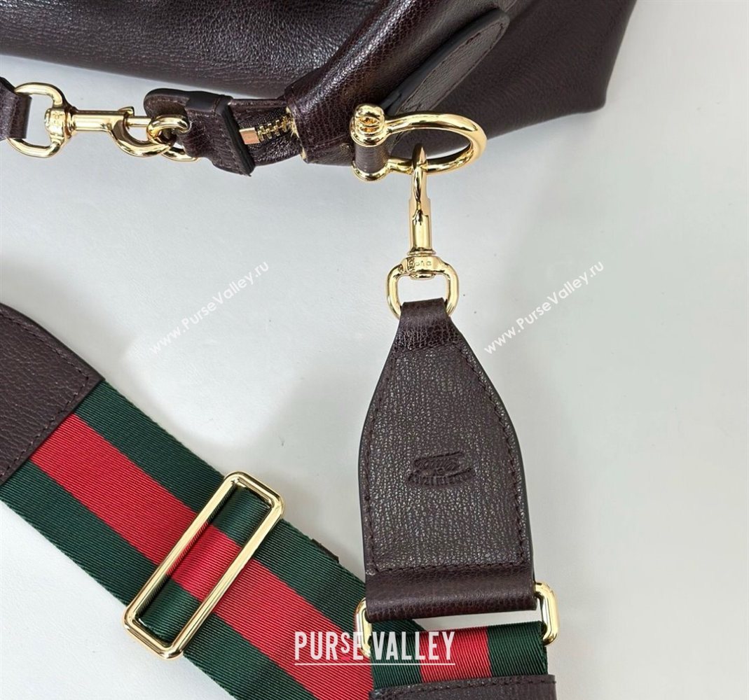 Gucci Leather Shoulder Bag Brown 2025 864485 (DLH-251125016)