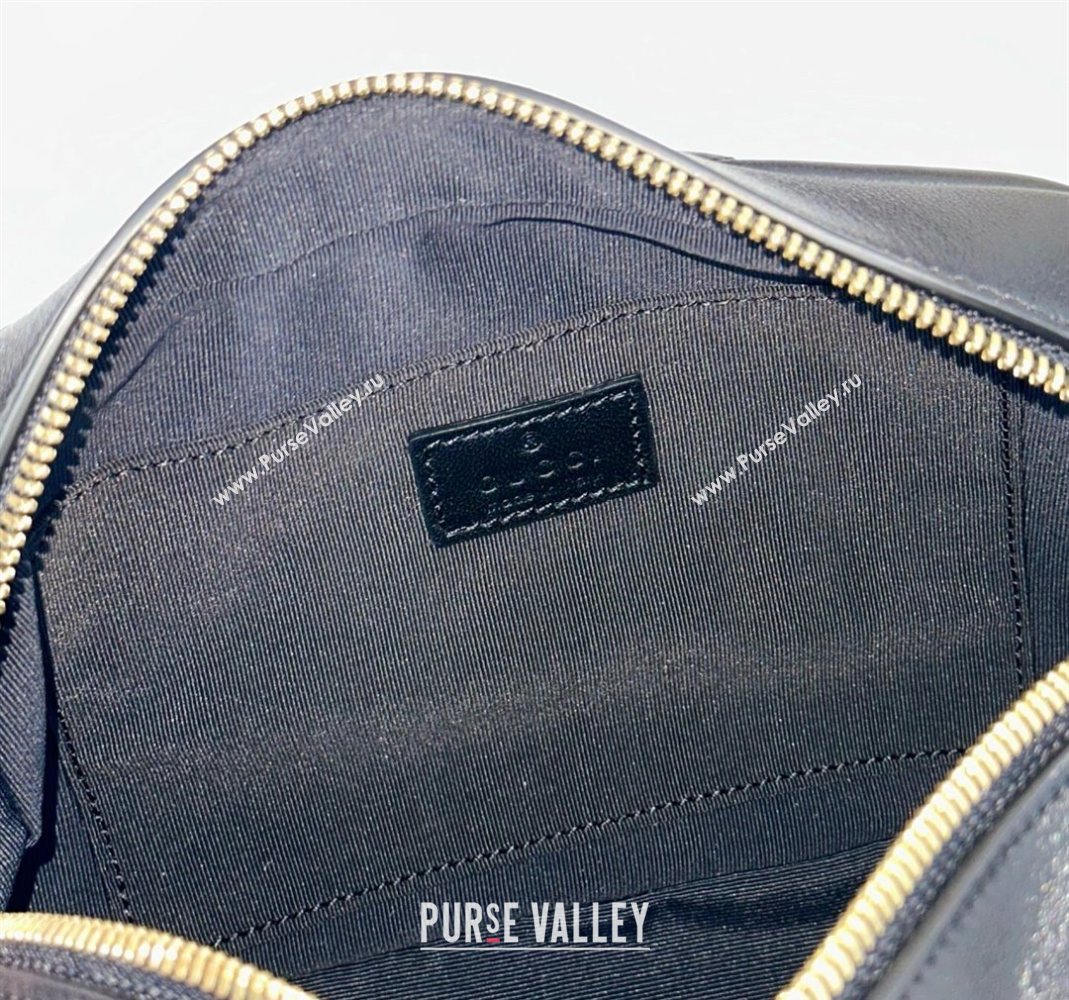 Gucci GG Marmont small camera bag in Leather Black 2025 855273 (DLH-251125005)
