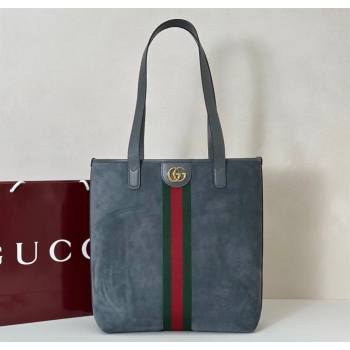 Gucci Ophidia Suede medium tote bag Grey 2025 834465 (DLH-251125008)
