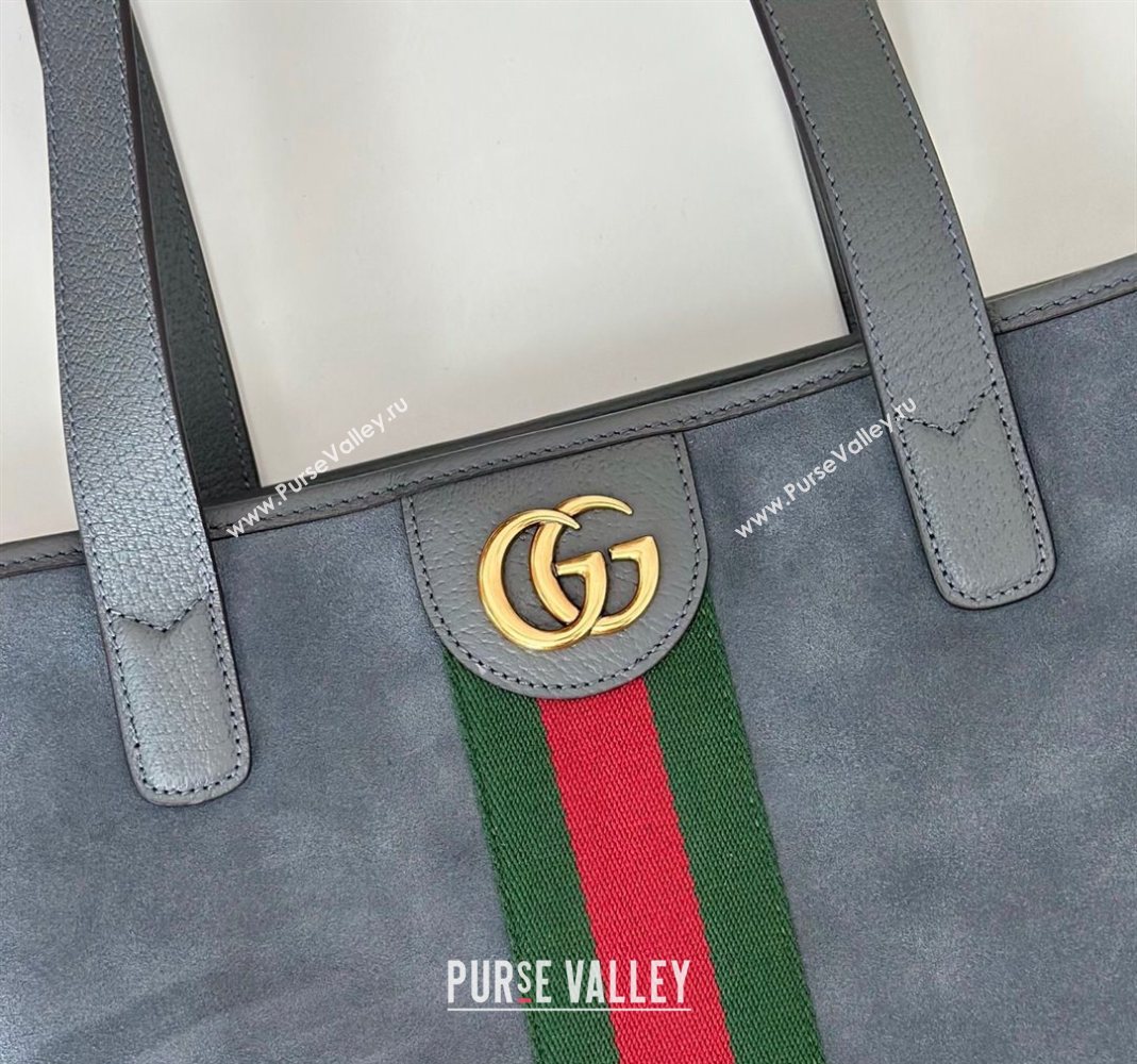 Gucci Ophidia Suede medium tote bag Grey 2025 834465 (DLH-251125008)