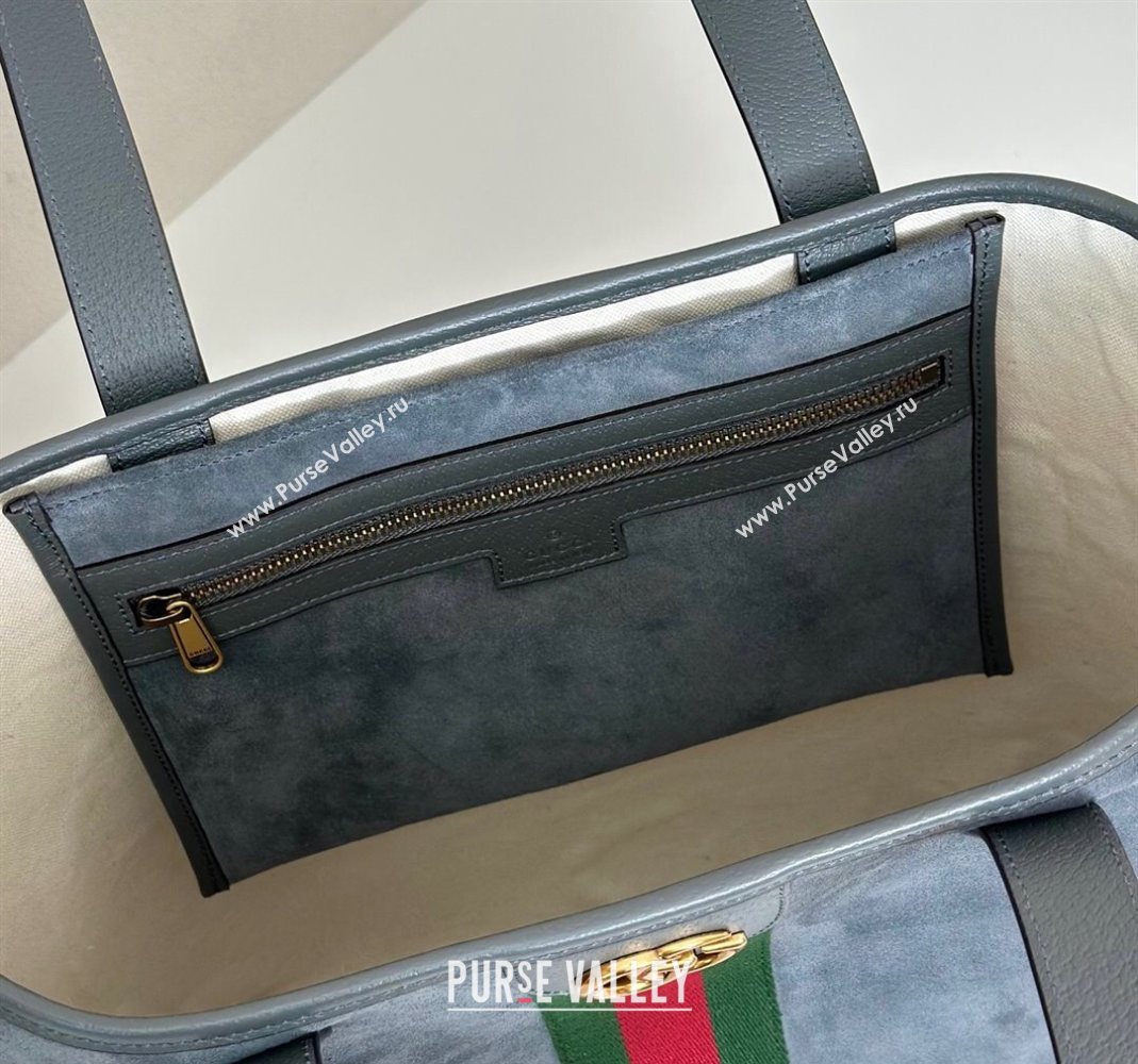 Gucci Ophidia Suede medium tote bag Grey 2025 834465 (DLH-251125008)