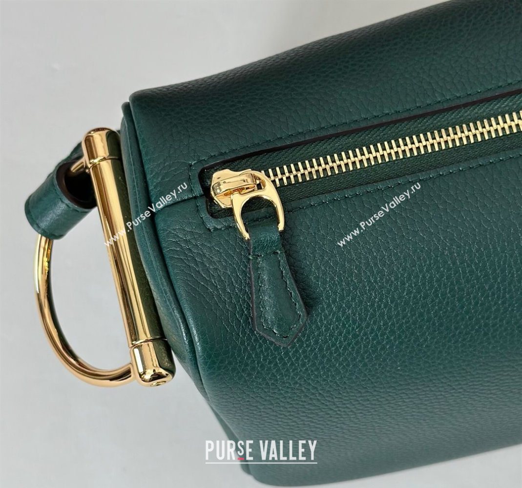 Gucci Half Horsebit medium shoulder bag in Leather Green 2025 860787 (DLH-251125013)