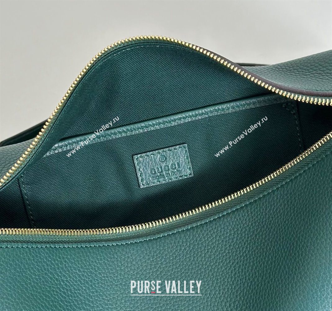 Gucci Half Horsebit medium shoulder bag in Leather Green 2025 860787 (DLH-251125013)