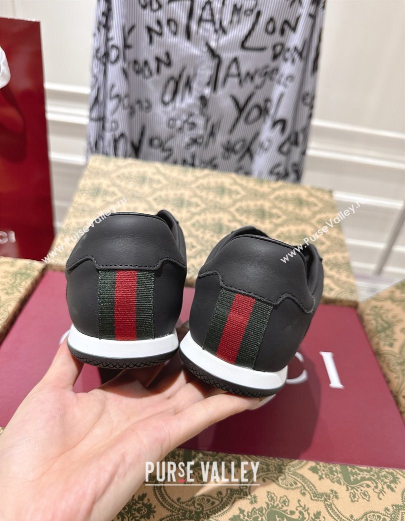 Gucci Shift Sneakers in Calf Leather Black 2025 857016 (SS-251218051)