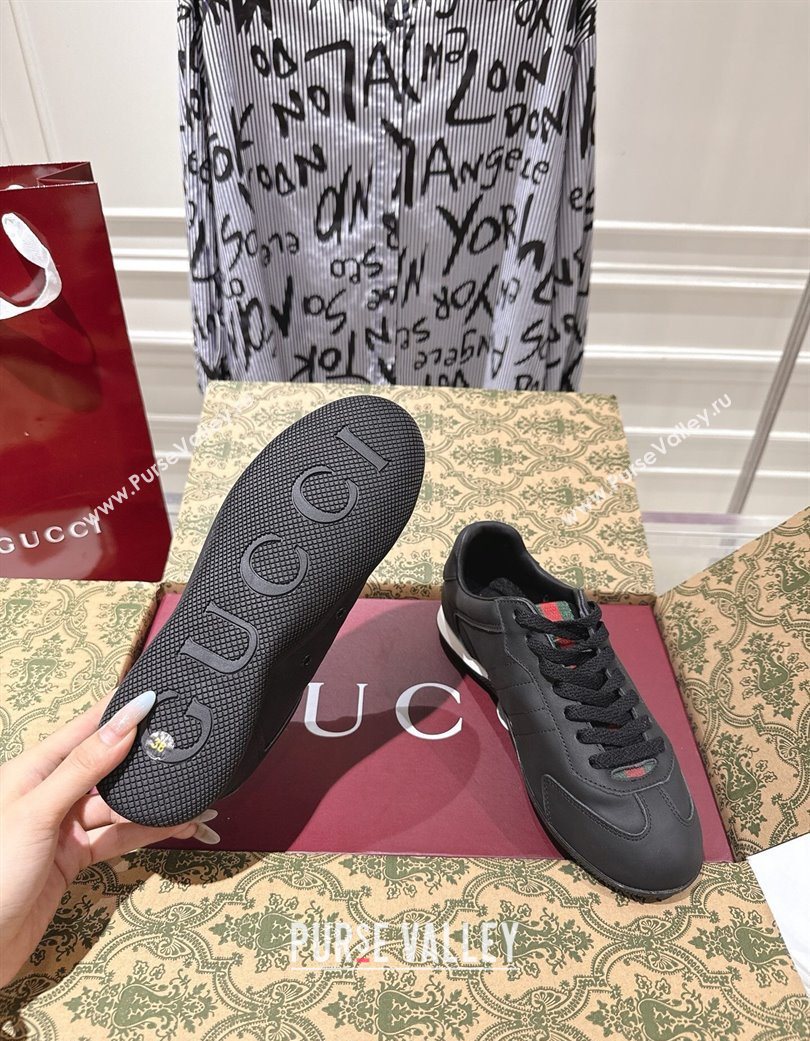 Gucci Shift Sneakers in Calf Leather Black 2025 857016 (SS-251218051)