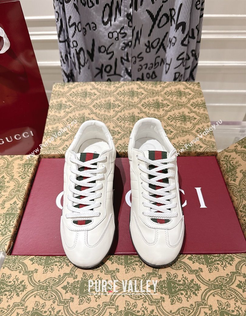 Gucci Shift Sneakers in Calf Leather White 2025 857016 (SS-251218052)