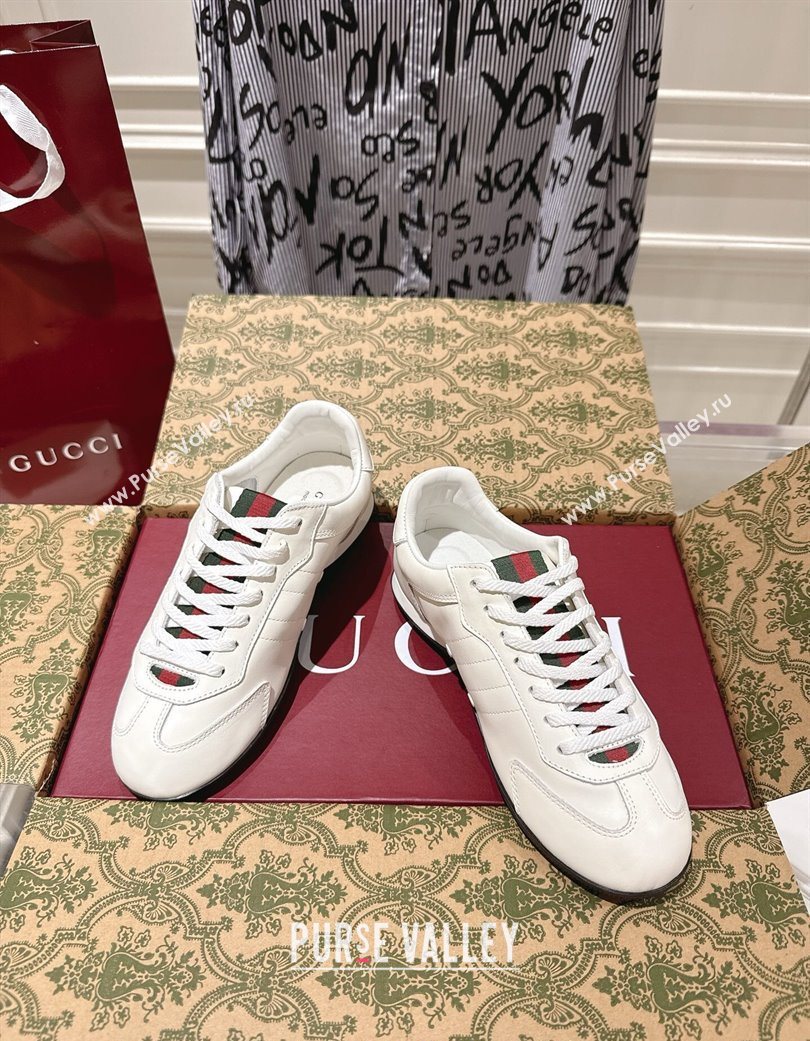 Gucci Shift Sneakers in Calf Leather White 2025 857016 (SS-251218052)