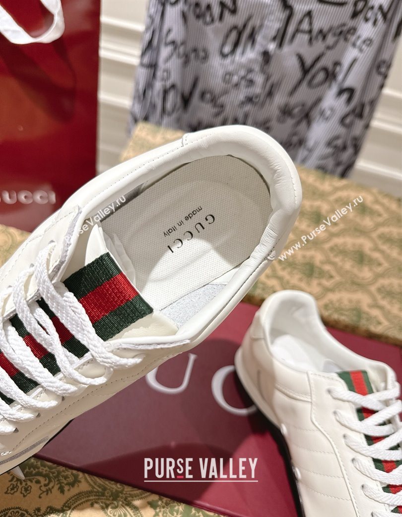 Gucci Shift Sneakers in Calf Leather White 2025 857016 (SS-251218052)