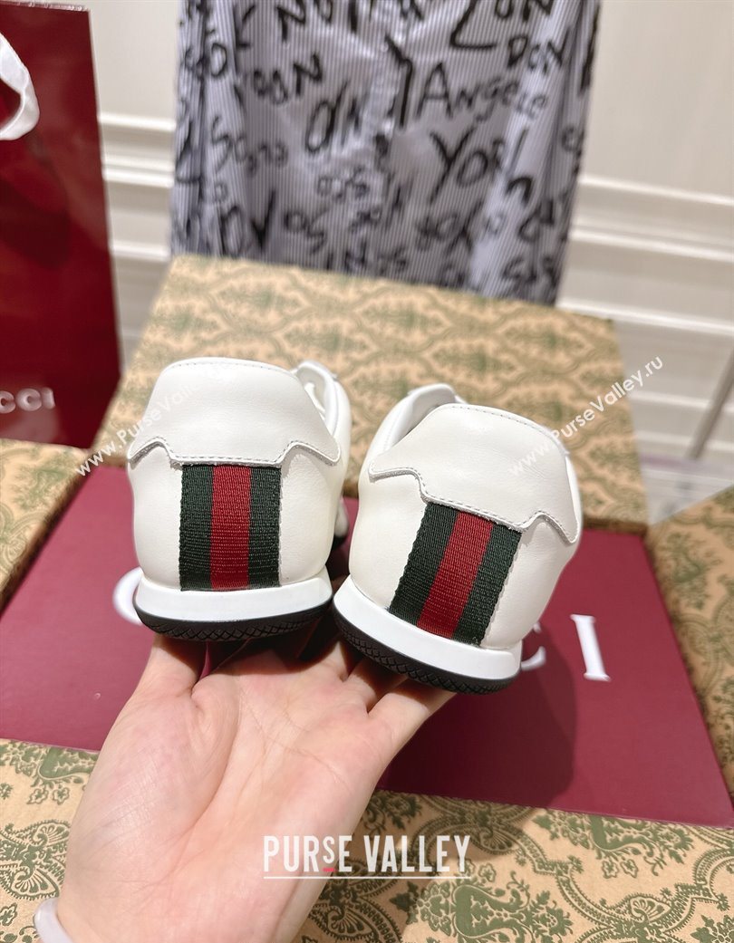 Gucci Shift Sneakers in Calf Leather White 2025 857016 (SS-251218052)