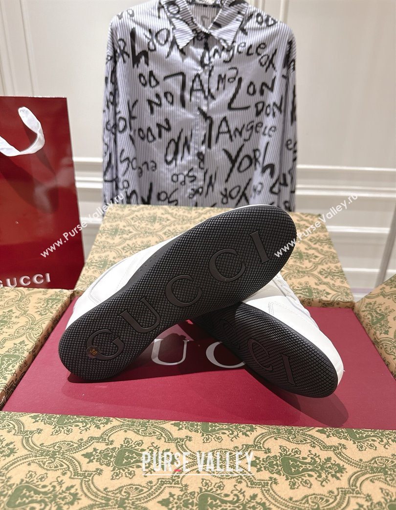 Gucci Shift Sneakers in Calf Leather White 2025 857016 (SS-251218052)