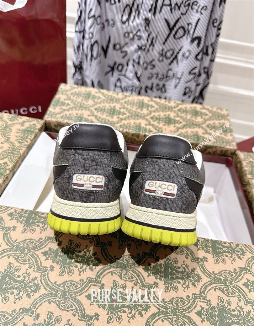 Gucci Mens Re-Web Sneakers 4cm in Gradient Green GG Canvas 2025 785452 (MD-251219030)