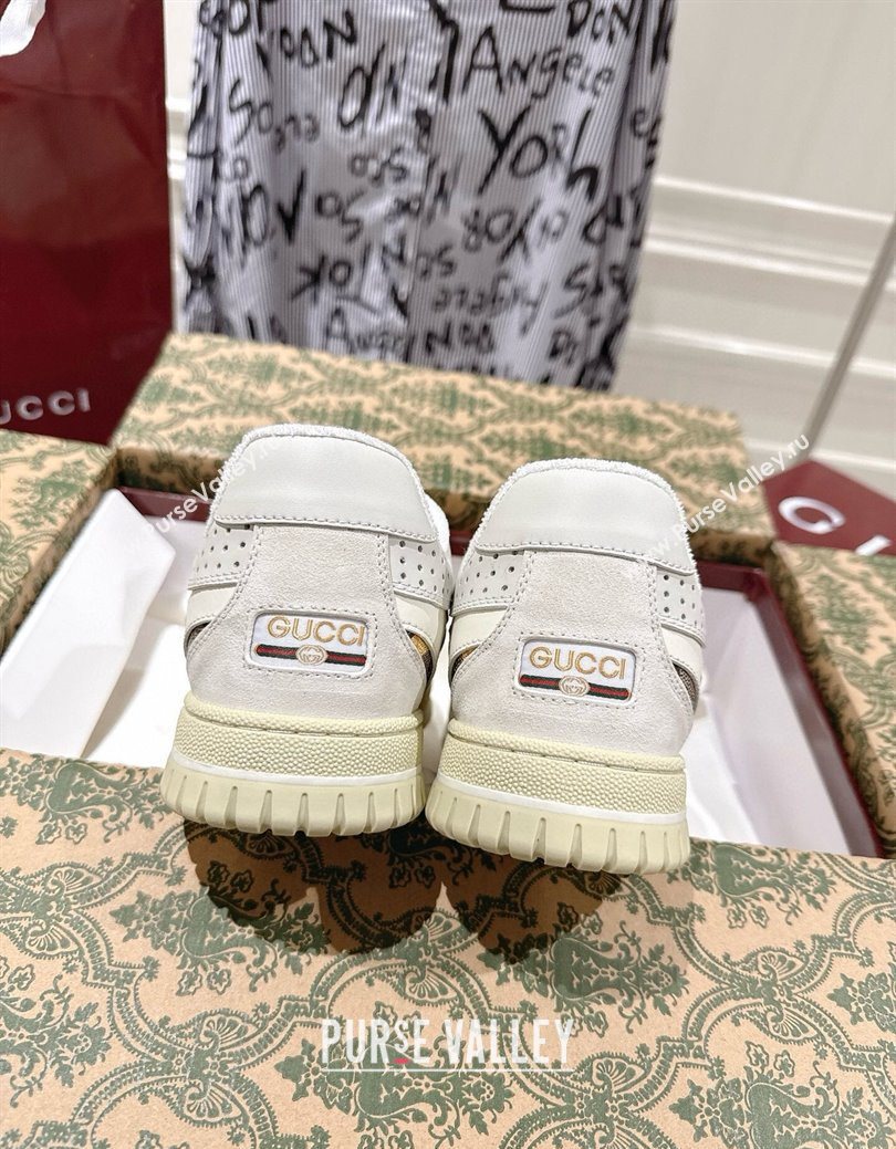 Gucci Re-Web Sneakers 4cm in Yellow Camouflage Fabric 2025 785452 (MD-251219033)