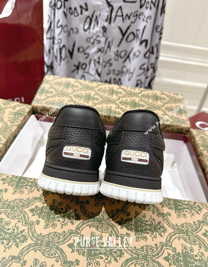 Gucci Re-Web Sneakers 4cm in Grained GG Leather Balck 2025 785452 (MD-251219036)