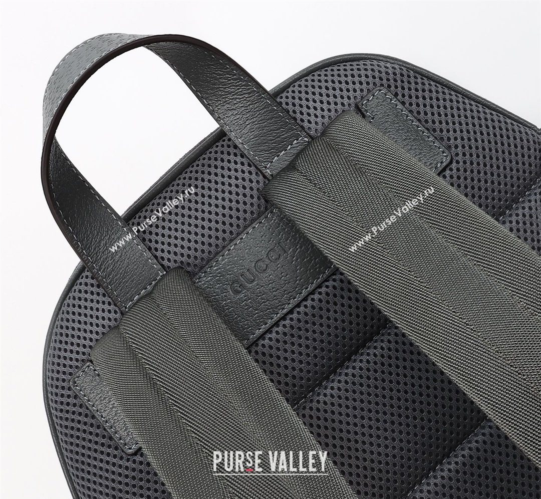 Gucci Mens Ophidia Suede medium backpack bag Grey 2026 834466 (DLH-260127104)