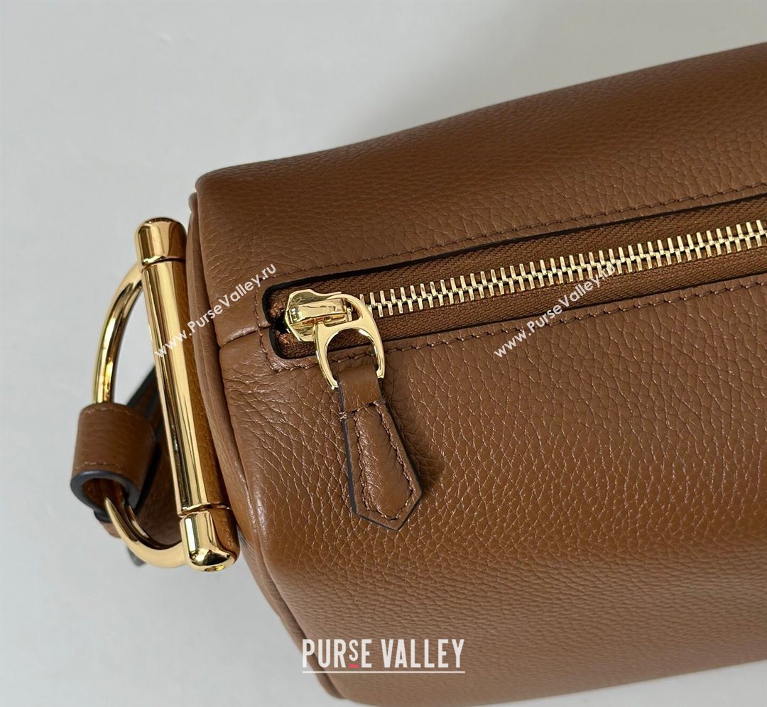 Gucci Half Horsebit medium shoulder bag in Leather Brown 2026 860787 (DLH-260128048)