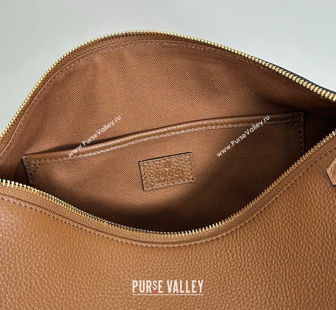 Gucci Half Horsebit medium shoulder bag in Leather Brown 2026 860787 (DLH-260128048)