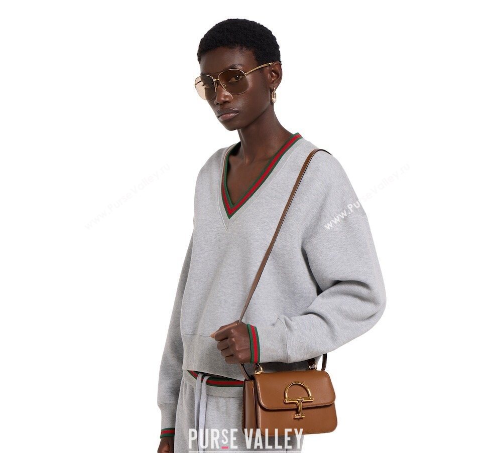 Gucci Siena Leather small top handle bag with Half Horsebit White 2026 855536 (DLH-260128012)