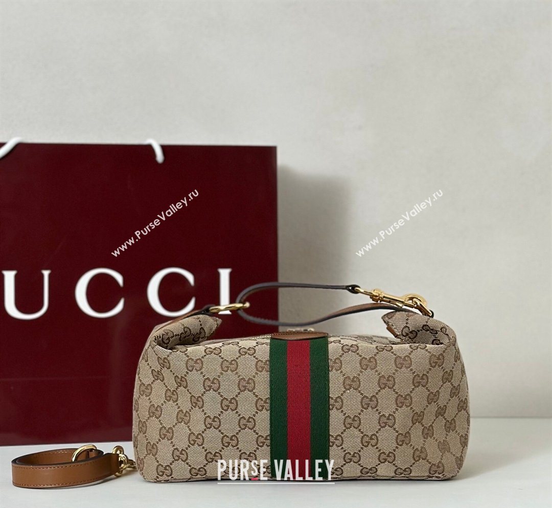 Gucci Vanity medium top handle bag in GG Canvas Beige 2026 857799 (DLH-260128021)