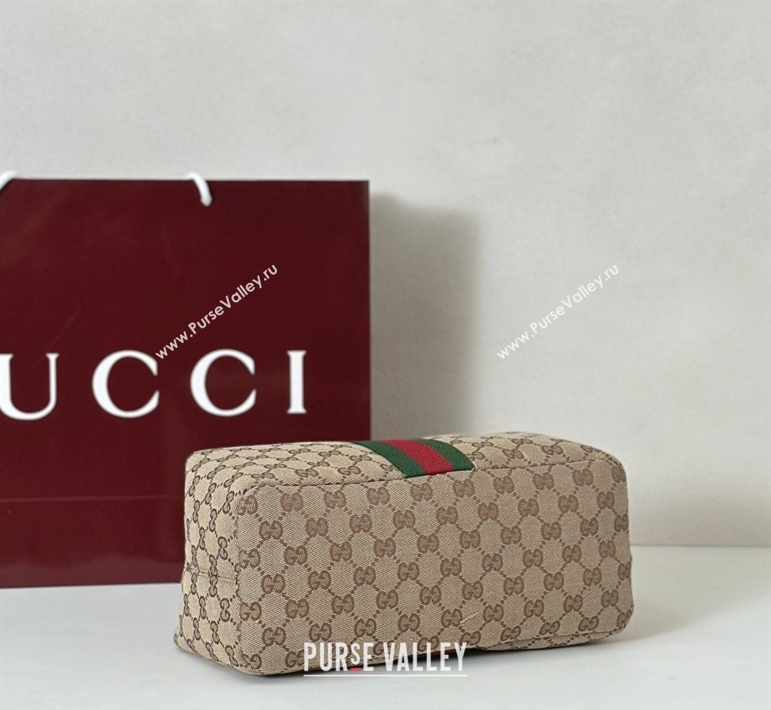 Gucci Vanity medium top handle bag in GG Canvas Beige 2026 857799 (DLH-260128021)