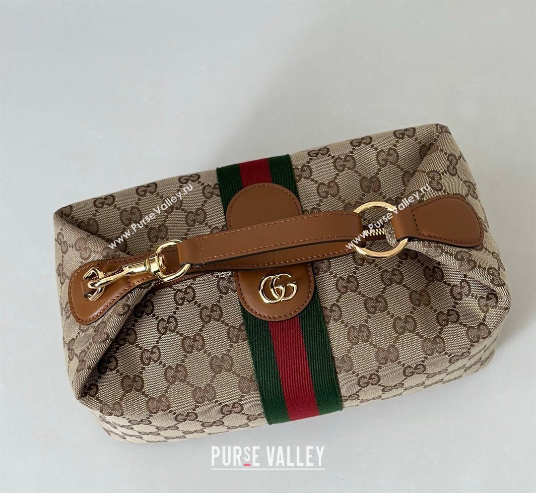 Gucci Vanity medium top handle bag in GG Canvas Beige 2026 857799 (DLH-260128021)