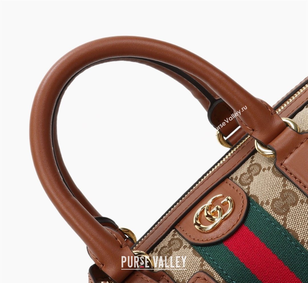 Gucci Ophidia medium boston bag in GG Canvas Beige/Brown 2026 857595 (DLH-260128025)