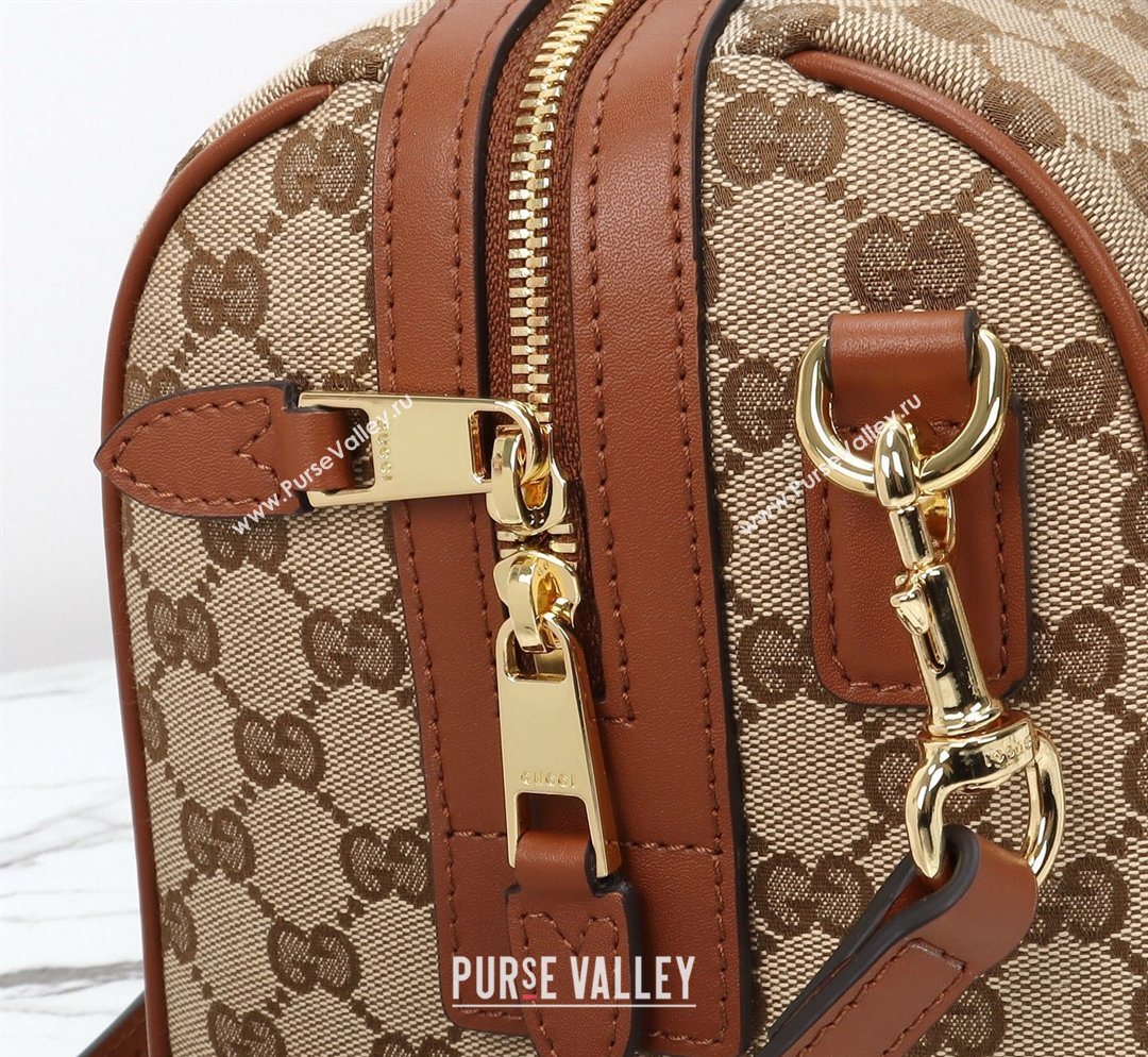 Gucci Ophidia medium boston bag in GG Canvas Beige/Brown 2026 857595 (DLH-260128025)