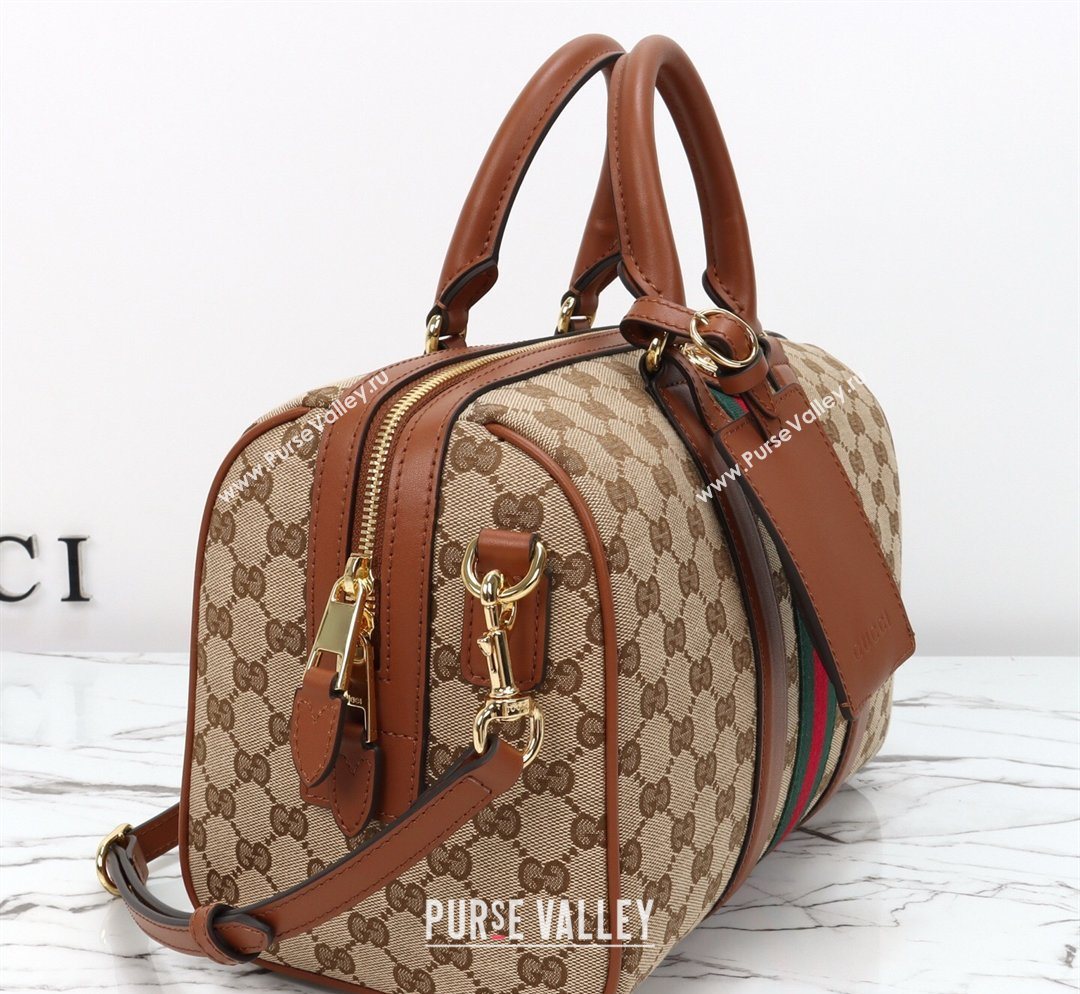 Gucci Ophidia medium boston bag in GG Canvas Beige/Brown 2026 857595 (DLH-260128025)