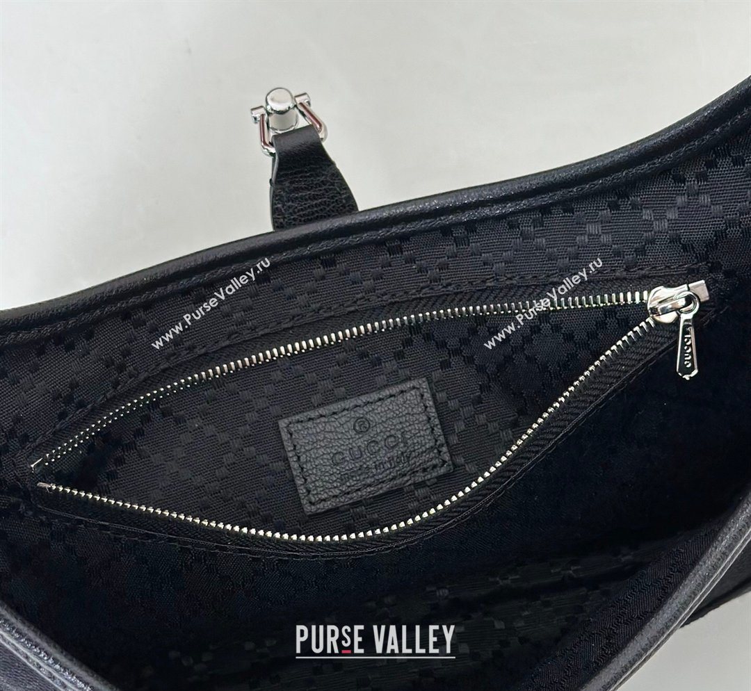 Gucci Jackie Slim small shoulder bag in GG Canvas Black 2026 863137 (DLH-260128031)