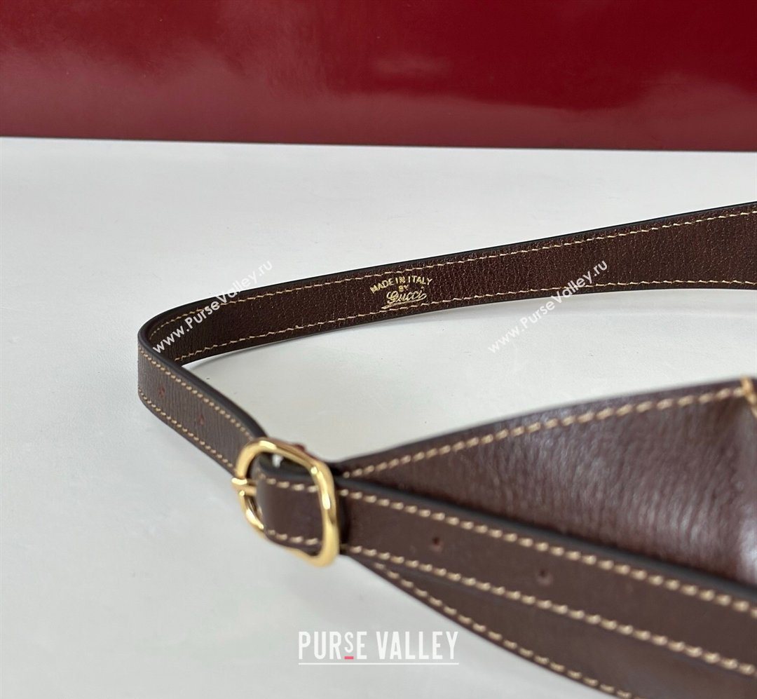 Gucci Jackie Slim medium shoulder bag in GG Canvas Sand Beige/Brown 2026 863136 (DLH-260128033)