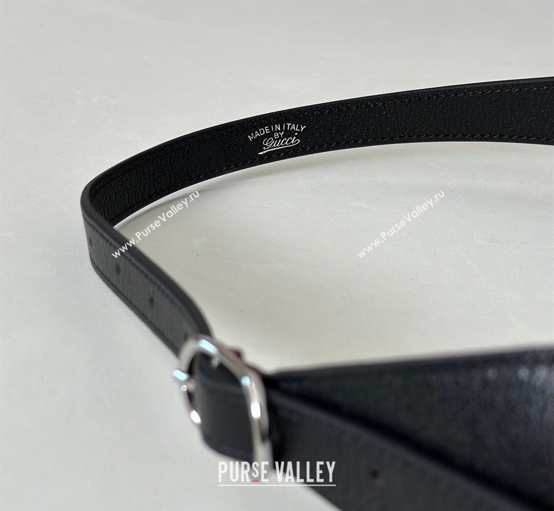 Gucci Jackie Slim medium shoulder bag in GG Canvas Black 2026 863136 (DLH-260128034)