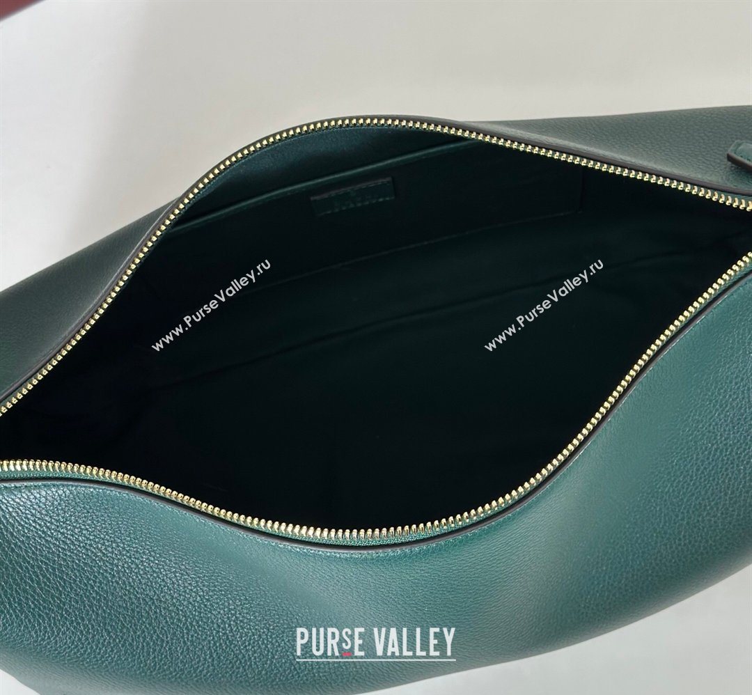 Gucci Half Horsebit large shoulder bag in Grainy Leather Green 2026 862530 (DLH-260128039)