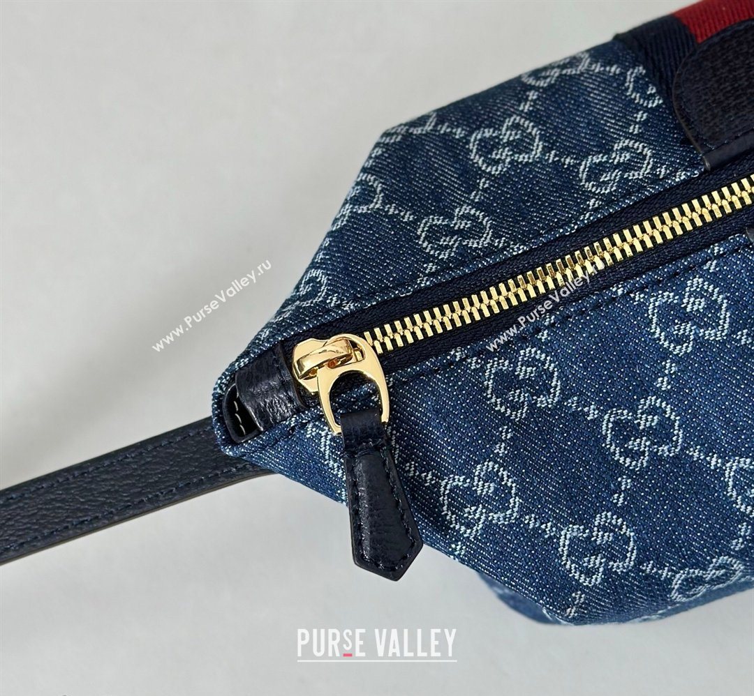 Gucci Vanity mini bag in GG Denim Blue 2026 861775 (DLH-260128080)